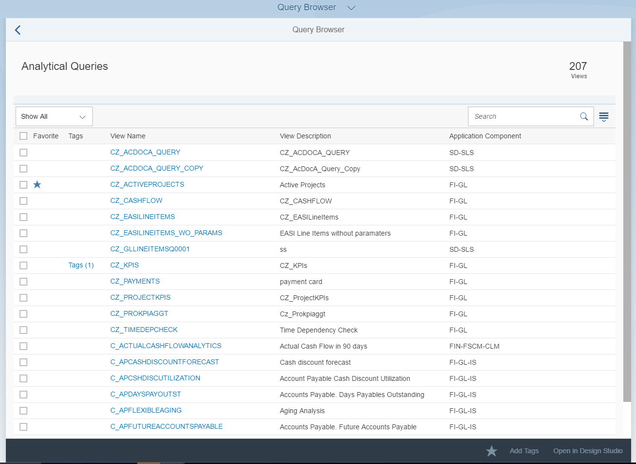 Query browser