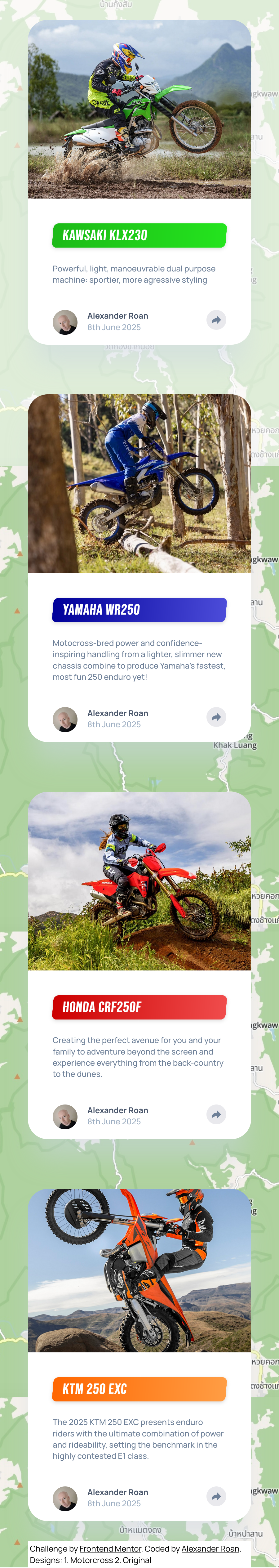 Enduro mobile design