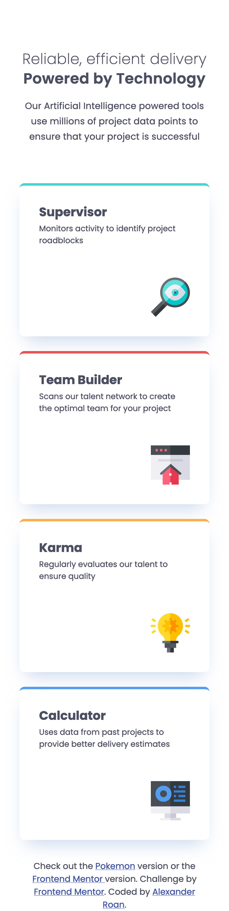 Four Card Mobile Design