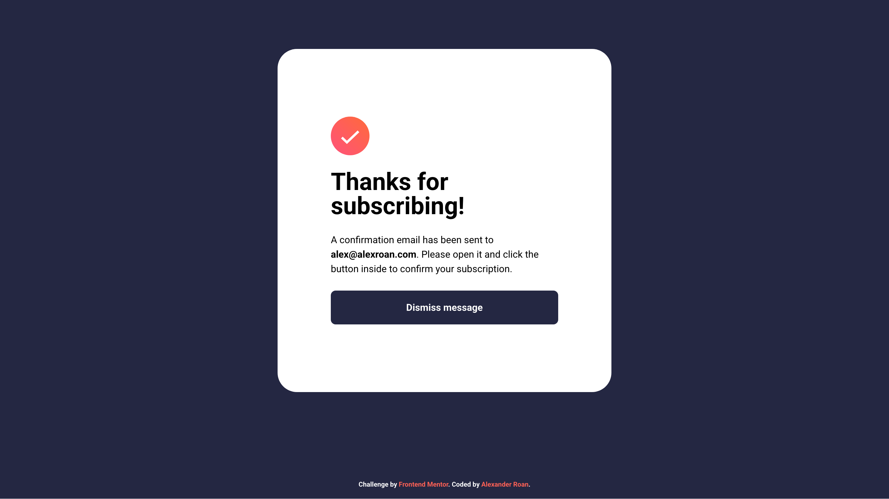 desktop - submission confirmation