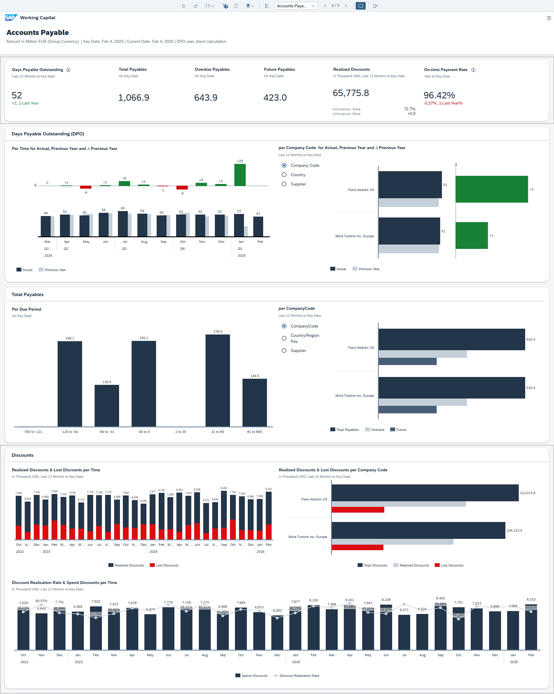 Accounts Payable Page